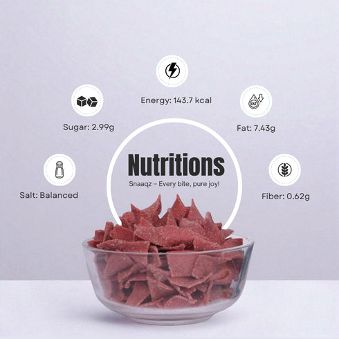 SNAAQZ Beetroot Cream & Onion Chips