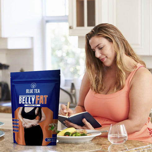 Blue Tea Belly Fat Herbal Tea | 30 Tea Bags | Pack Of 9