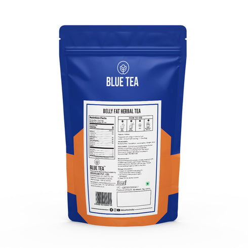Blue Tea Belly Fat Herbal Tea | 30 Tea Bags | Pack Of 9