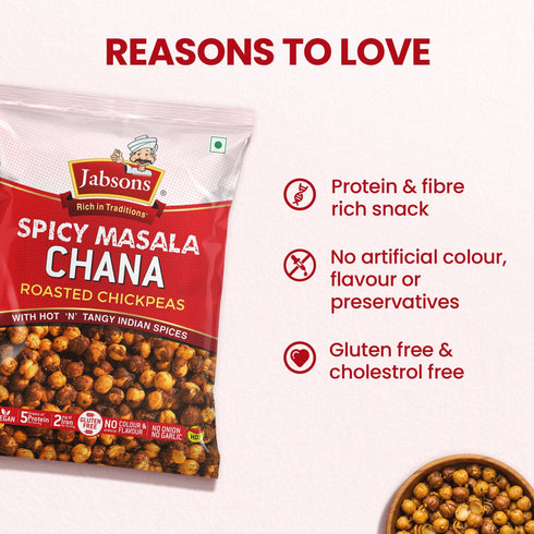 Jabsons Foods Spicy Masala Roasted Chana