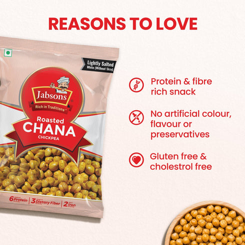 Jabsons Foods White Salted Roasted Chana