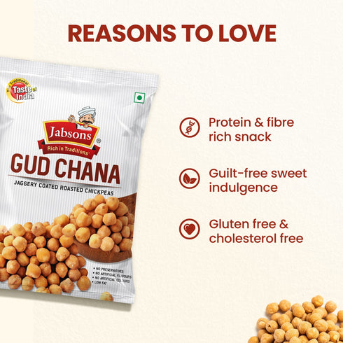 Jabsons Foods Gud Chana Roasted