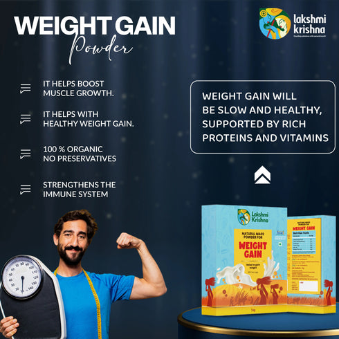 Lakshmi Krishna Naturals Natural Mass Powder for Weight Gain