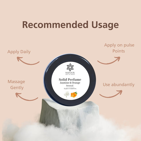 Natuur Solid Perfume Jasmine & Orange Sensual Blend (15g)