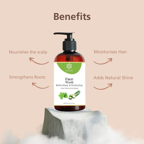 Natuur Aloe Vera Cucumber Face Wash Refreshing & Hydrating for Normal Skin