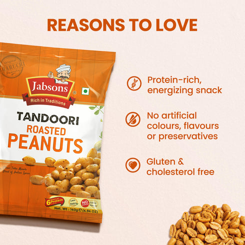 Jabsons Foods Tandoori Roasted Peanuts