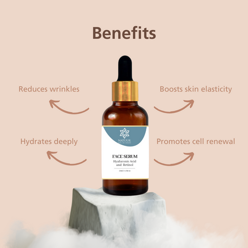 Natuur Hyaluronic Acid & Retinol Face Serum Hydrate & Renew