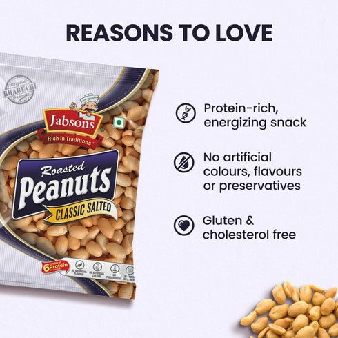 Jabsons Foods Classic Salted Roasted Peanuts