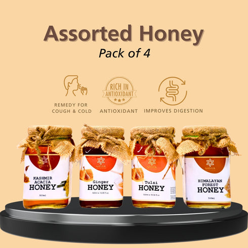 Natuur Nature's Ambrosia Honey Pure Golden Elixir