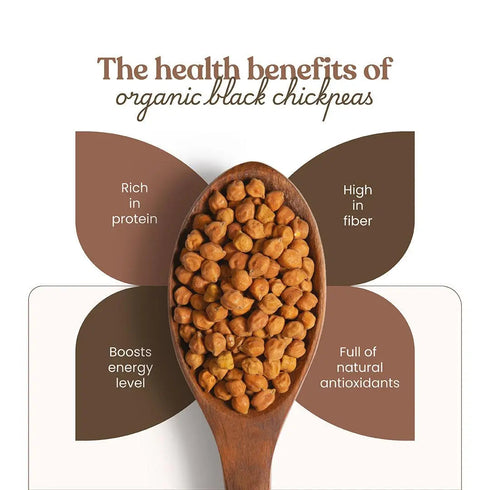 Bharat Vedica Organic Black Chickpeas Organic Black Chana