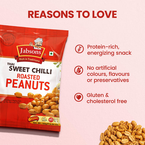 Jabsons Foods Thai Sweet Chilli Roasted Peanut