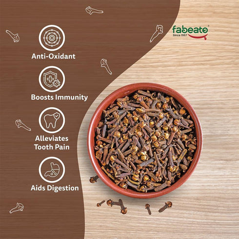 Fabeato Natural Premium Whole Cloves (Laung)