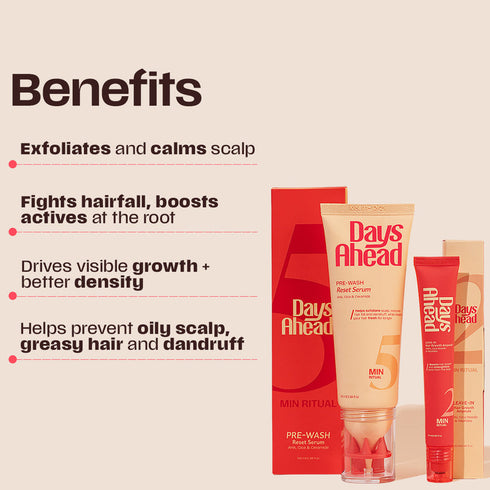 Days Ahead Hairfall Reset Routine