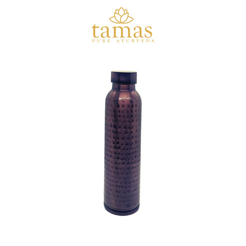 Tamas Hammered Antique Oreo Water Bottle Copper