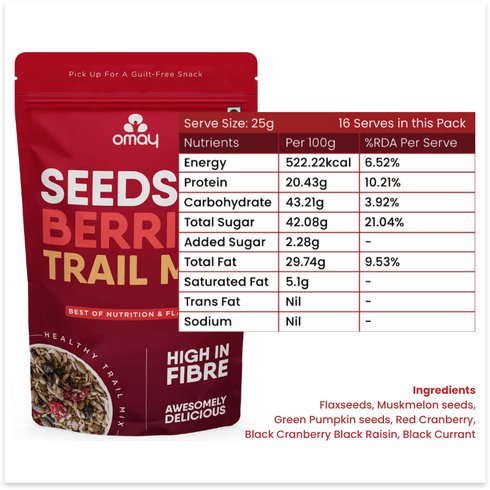 Omay Foods Berries Mix - 400 gms Pouch