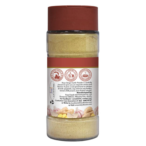 Keya Ginger Garlic Powder 50g Pure All Natural Flavor Booster for Cooking Soups Sauces No Additives Preservatives