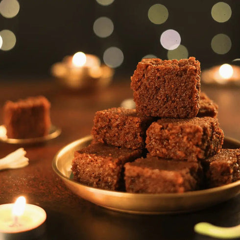 Sweet Karam Coffee Jaggery Coconut Burfi