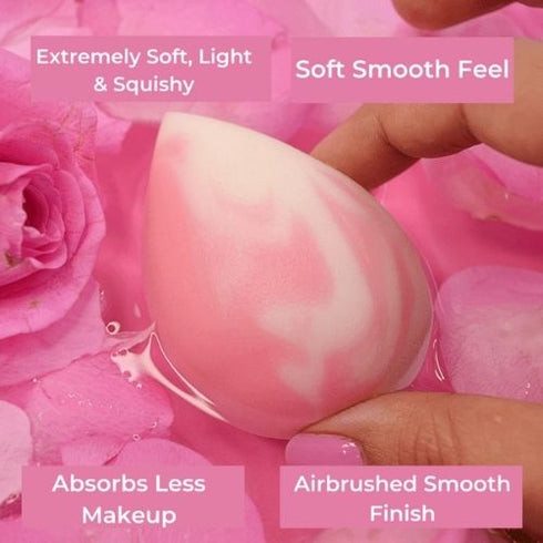 Praush 1 Microfiber Sponge (Contour & Baking) + 1 Celestial Super Soft Makeup Sponge