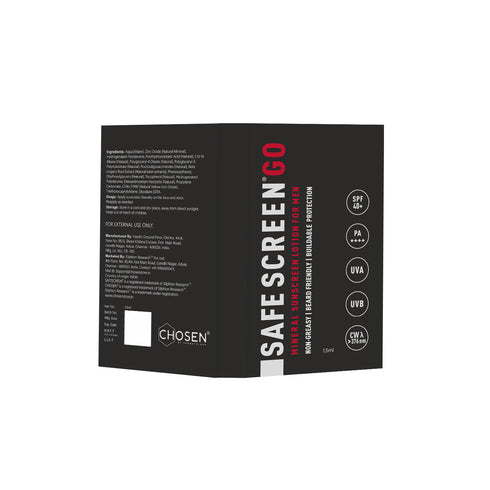 Chosen SAFESCREEN Go 1 5ml Redeem for 150 Zola Points