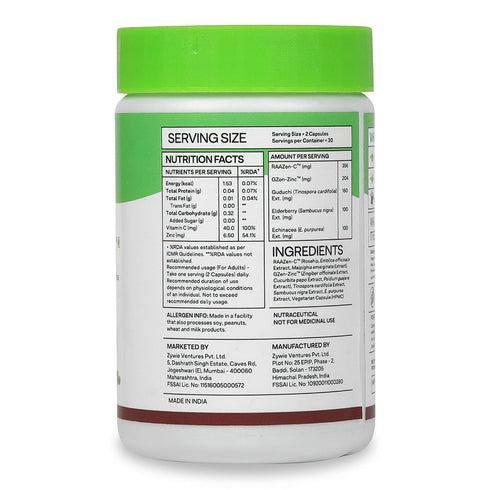 OZiva Plant Based Bettr.C+ With Rosehip Elderberry & Echinacea