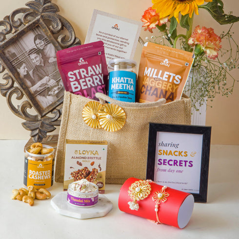 Omay Foods Bhai-Bhabhi Special Rakhi Hamper