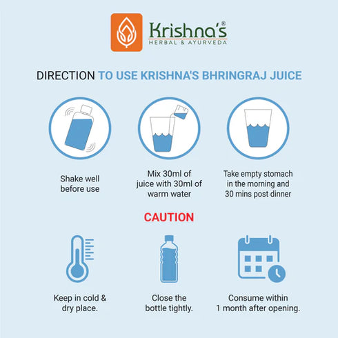 Krishna'S Herbal & Ayurveda Bhringraj Swaras