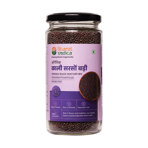 Bharat Vedica Organic Black Mustard BIG Kali Sarso