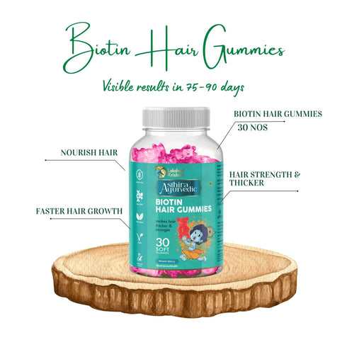 Lakshmi Krishna Naturals Biotin Gummies for Hair Growth