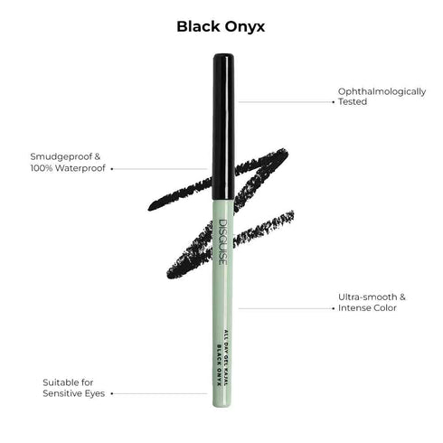 Disguise All Day Gel Kajal Black Onyx + Deep Black Eyeliner