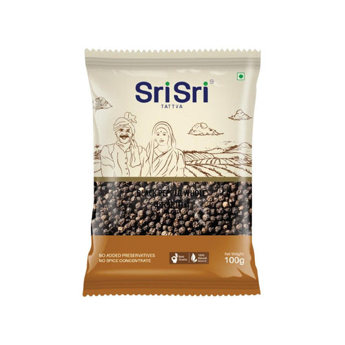 sri sri tattva black pepper whole kali mirch
