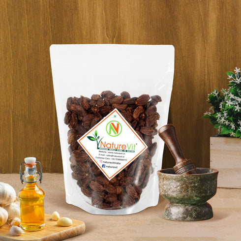 NatureVit Black Cardamom Bold & Fresh Whole Badi Elaichi from Sikkim