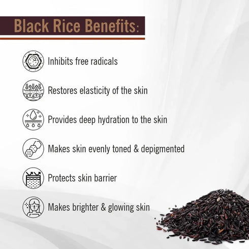 Keya Seth Aromatherapy Black Rice Serum for Clear Glass Skin with Black Rice