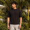 XYXX Boxy Oversized Crewneck T-shirt - Pitch Black
