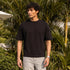 XYXX Boxy Oversized Crewneck T-shirt - Pitch Black