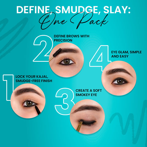 Parul Garg Beauty Classic Black: Signature Essential Eye & Brow Pack