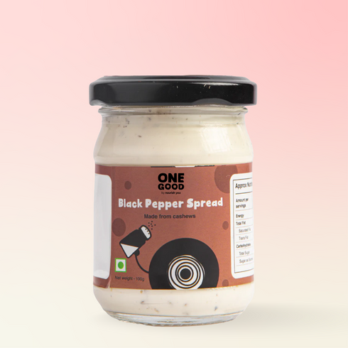 Nourish You Cashew cheese spread | Black pepper | clean label | great taste