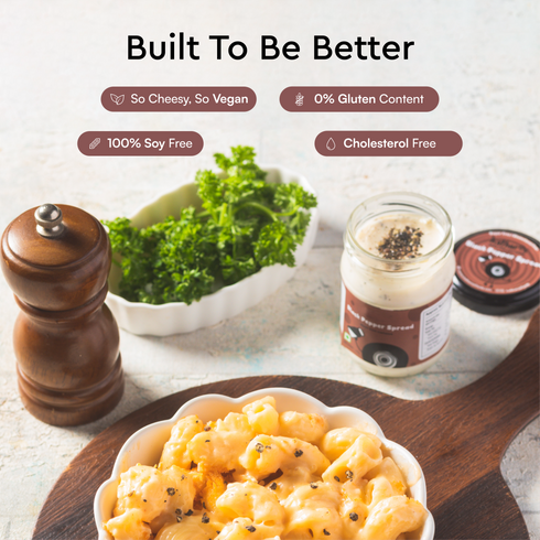 Nourish You Cashew cheese spread | Black pepper | clean label | great taste
