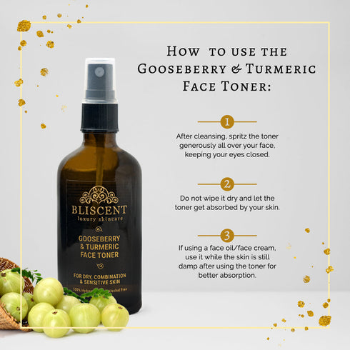 BLISCENT Gooseberry & Turmeric Face Toner