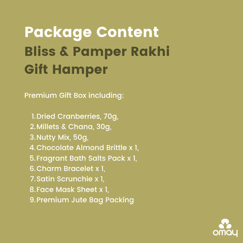 Omay Foods Bliss & Pamper Rakhi Gift Hamper