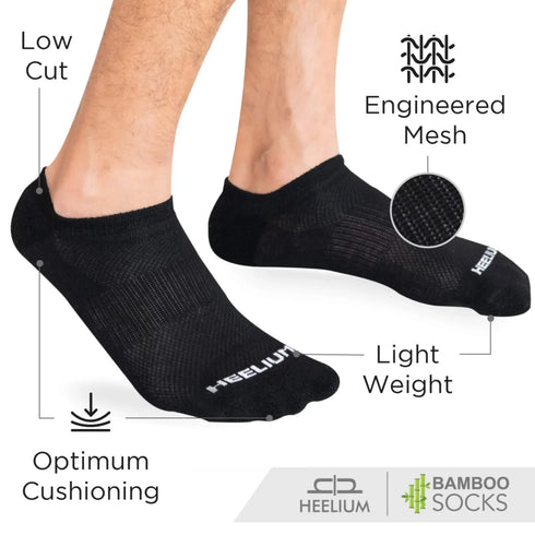Heelium Bamboo Zero Socks for Men - 6 Pairs