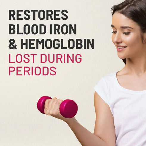 Gynoveda Iron & Folic Acid Tablets 60 Tablets