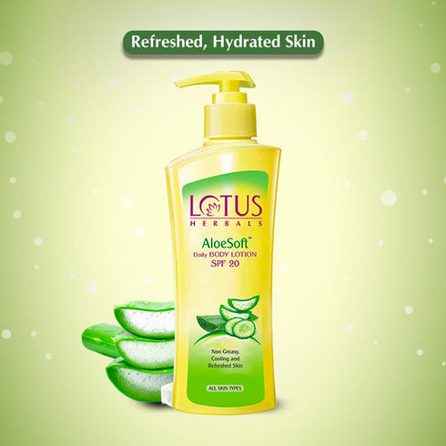 Lotus Herbals Body Lotion - Aloe Soft - All Skin Types