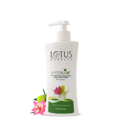 Lotus Whiteglow Skin Brightening Hand Body Lotion Spf 25