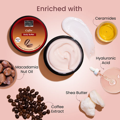Bryan & Candy Coffee Butter pH 5 5 Light Weight Moisturizer for Women & Men