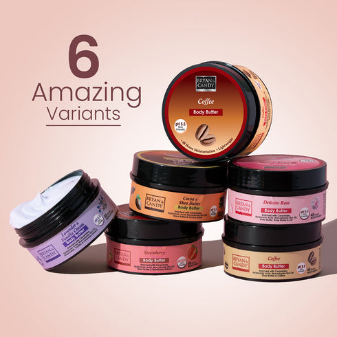 Bryan & Candy Coffee Body Butter pH 5 5 Light Weight Moisturizer for Women & Men