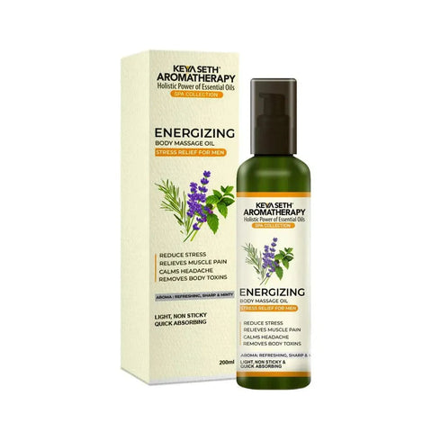 Keya Seth Aromatherapy Energizing Body Massage Oil for Men