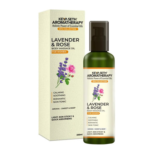 Keya Seth Aromatherapy Lavender & Rose Body Massage Oil for Women