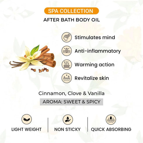 Keya Seth Aromatherapy Spicy Vanilla After Bath Body Oil Light