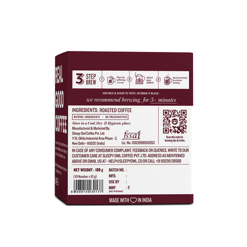 Sleepy Owl Coffee Cold Brew Packs / Dark Roast