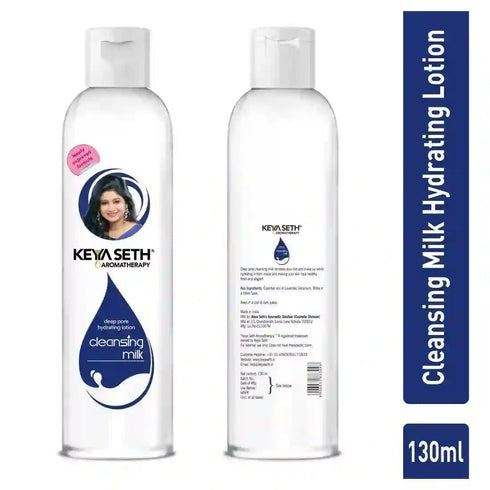 Keya Seth Aromatherapy Cleansing Milk Gentle Soft Deep Hydrating Cleanser Dirt & Makeup Remover.